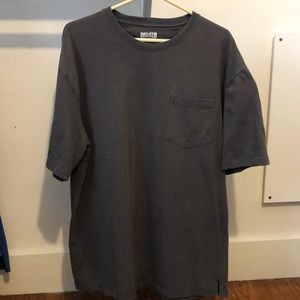 Duluth Trading Co. Longtail T Lg Grey Pocket